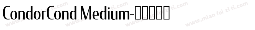 CondorCond Medium字体转换